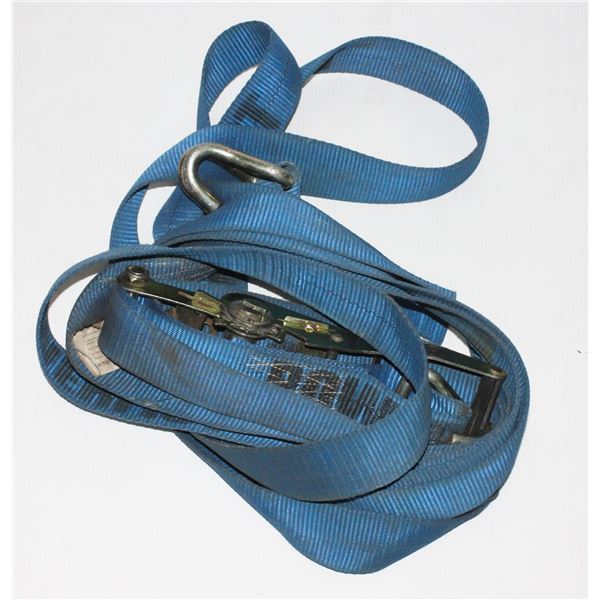 USED HEAVY DUTY 2 INCH STRAP TIEDOWN EX COND PF