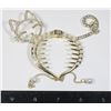 Image 1 : NEW RHINESTONE AND FAUX PEARL CAT DESIGN BUN HAIR