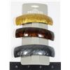 Image 1 : 3 NEW ACRYLIC FRENCH CLIPS GOLDEN, CHOCOLATE BROWN
