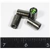 Image 1 : NEW 4PC ALIEN DESIGN ROUND GREY TIRE VALVE