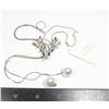 Image 1 : NEW Y-SHAPE ZIRCONIA AND FAUX PEARL SWEATER