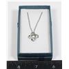Image 1 : NEW SILVER TONE INFINITY KNOT RHINESTONE PENDANT