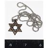 Image 1 : NEW 2 TONE STAINLESS STEEL STAR OF DAVID PENDANT
