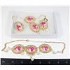Image 1 : NEW 4PC VICTORIAN STYLE JEWELRY SET. SIZE 6.5 RING