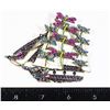 Image 1 : NEW LARGE RHINESTONE BUTTERFLY/DRAGON FLY SHIP