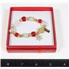 Image 1 : NEW HAND MADE SNOWFLAKE BEAEDED BRACELET