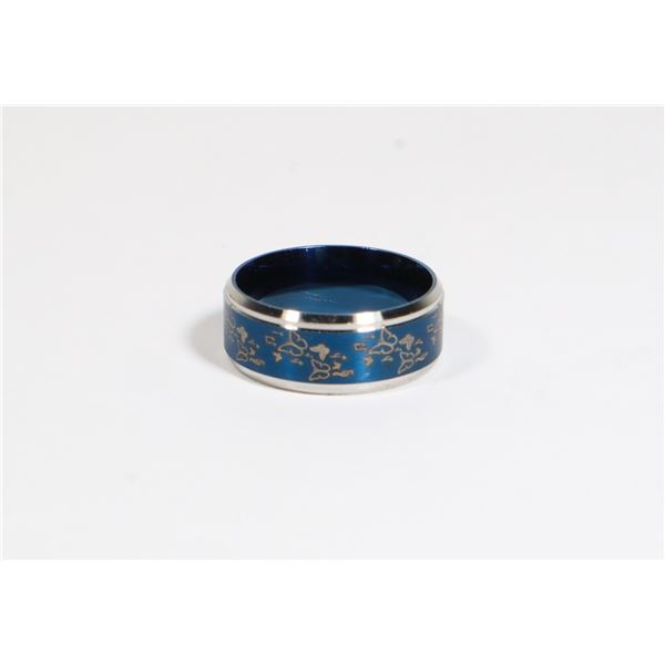NEW SIZE 7 BLUE BAND WITH BUTTERFLIES AND MUSIC