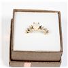 Image 1 : NEW SIZE 6 GOLD TONE MOON DESIGN RHINESTONE RING