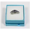 Image 1 : NEW SILVER TONE SIZE 7 GEOMETRIC PATTERN ZIRCONIA