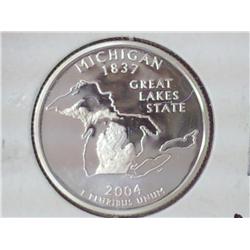 2004-S Silver Michigan Quarter (Proof)