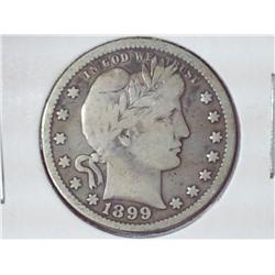 1899 Barber Quarter (VG+)