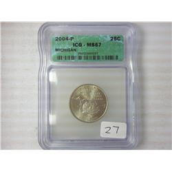 2004-P Michigan Quarter ICG MS67