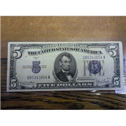 1934-D Five Dollar Silver Certificate (Crisp)