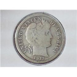1913 Barber Dime