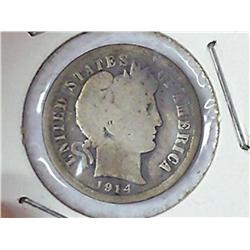 1914 Barber Dime