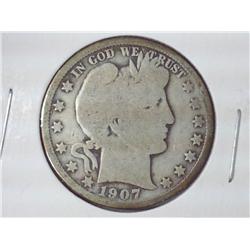 1907 Barber Half Dollar