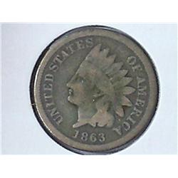 1863 Indian Head Cent
