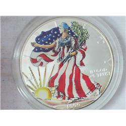 1999 American Silver Eagle (Colorized)