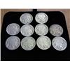 Image 1 : 10 Assorted 1930's Buffalo Nickels