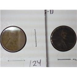 1915 And 15-D Lincoln Cents