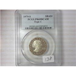 1979-S SBA $ Type I PCGS PR69DCAM