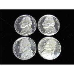 1976-S-1979-S Jefferson Nickels (Proof) 4 Coins