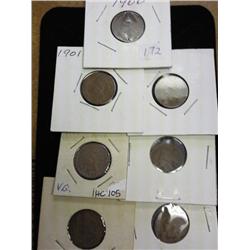 1900, 01, 02, 03, 05, 06 And 07 IHC's, 7 Coins