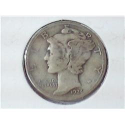 1924 Mercury Dime