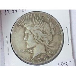 1934-D Peace Silver Dollar