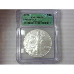 2007 American Silver Eagle ICG MS 70