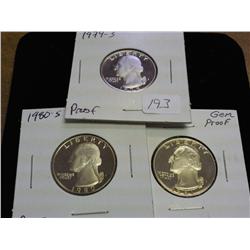 1979-S, 80-S And 81-S Washington Quarters