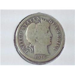 1916 Barber Dime