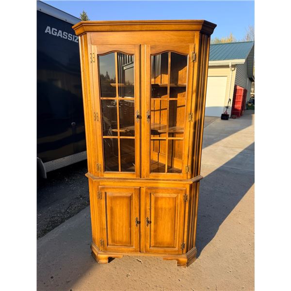 SOLID WOOD CORNER CABINET