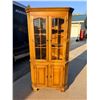 Image 1 : SOLID WOOD CORNER CABINET