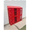 Image 15 : RED METAL INDUSTRIAL SCHOOL LOCKERS