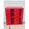 Image 1 : RED METAL INDUSTRIAL SCHOOL LOCKERS