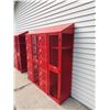 Image 3 : RED METAL INDUSTRIAL SCHOOL LOCKERS