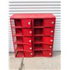 Image 5 : RED METAL INDUSTRIAL SCHOOL LOCKERS