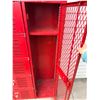 Image 9 : RED METAL INDUSTRIAL SCHOOL LOCKERS