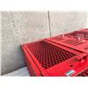 Image 10 : RED METAL INDUSTRIAL SCHOOL LOCKERS