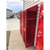 Image 13 : RED METAL INDUSTRIAL SCHOOL LOCKERS