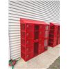 Image 14 : RED METAL INDUSTRIAL SCHOOL LOCKERS