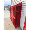 Image 3 : RED METAL INDUSTRIAL SCHOOL LOCKERS
