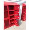 Image 4 : RED METAL INDUSTRIAL SCHOOL LOCKERS