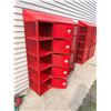 Image 7 : RED METAL INDUSTRIAL SCHOOL LOCKERS