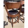 Image 10 : SWIVEL BARSTOOLS WITH BACK REST, PAIR