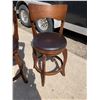 Image 2 : SWIVEL BARSTOOLS WITH BACK REST, PAIR