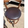 Image 4 : SWIVEL BARSTOOLS WITH BACK REST, PAIR