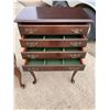 Image 4 : VINTAGE CHERRY QUEEN ANNE STYLE SILVERWARE/JEWELRY CHEST