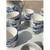 Image 11 : PFALTZGRAFF YORKTOWNE BLUE AND WHITE STONEWARE DISHES